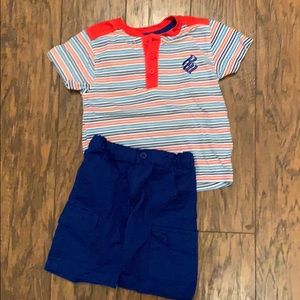 2T T-shirt and shorts